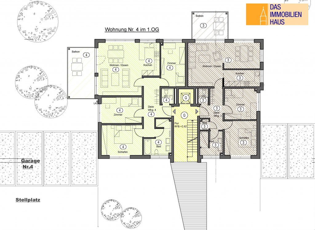 NEUBAU! Modern und komfortabel - 4 ½ Zimmer-Wohnung mit sehr großem Balkon - Wohnungen - AH-Das ...